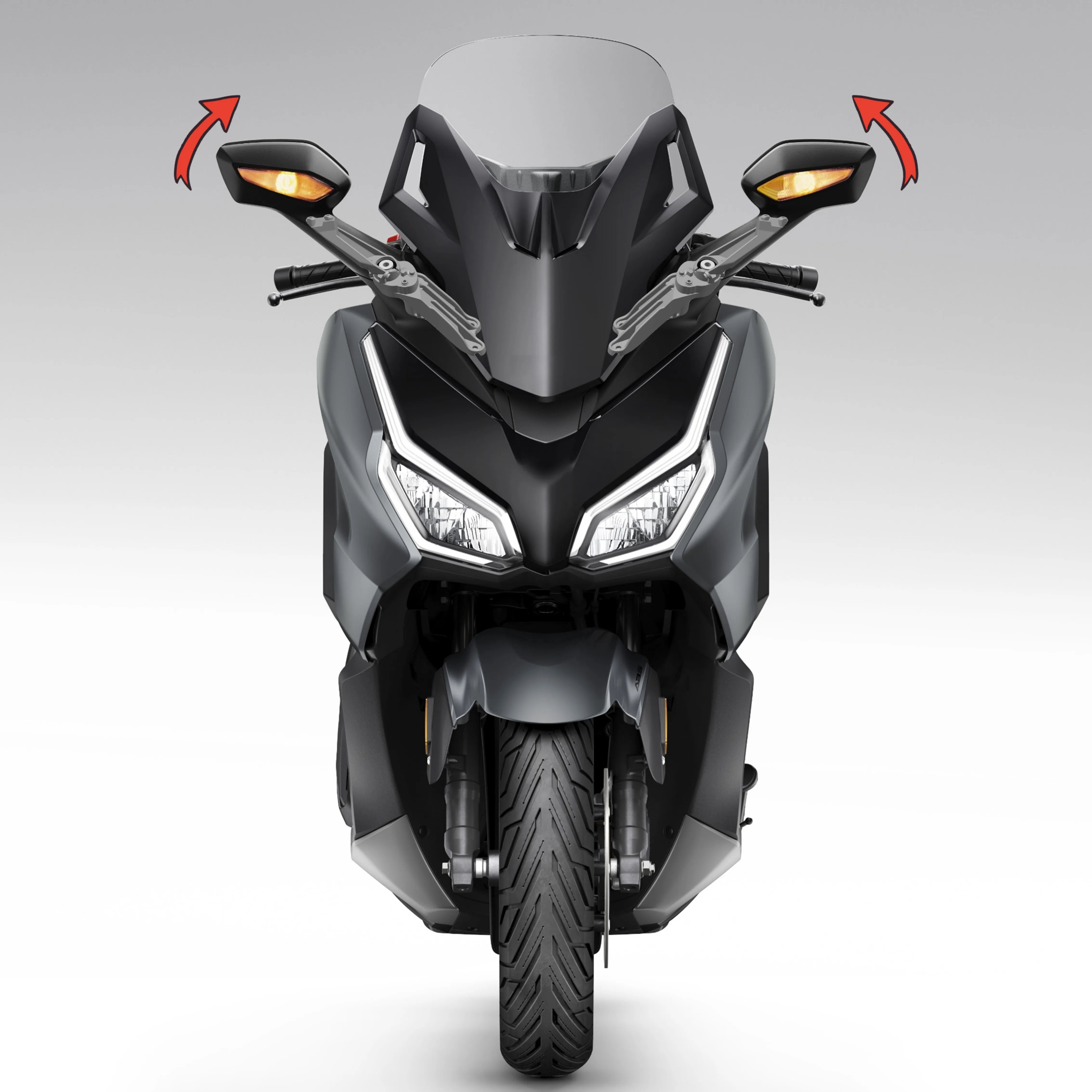 FOR HONDA Forza 350 Electric Folding Mirrors '18-'24: Easy Install, Urban & Long-Distance Use. Automatic Folding for Convenience