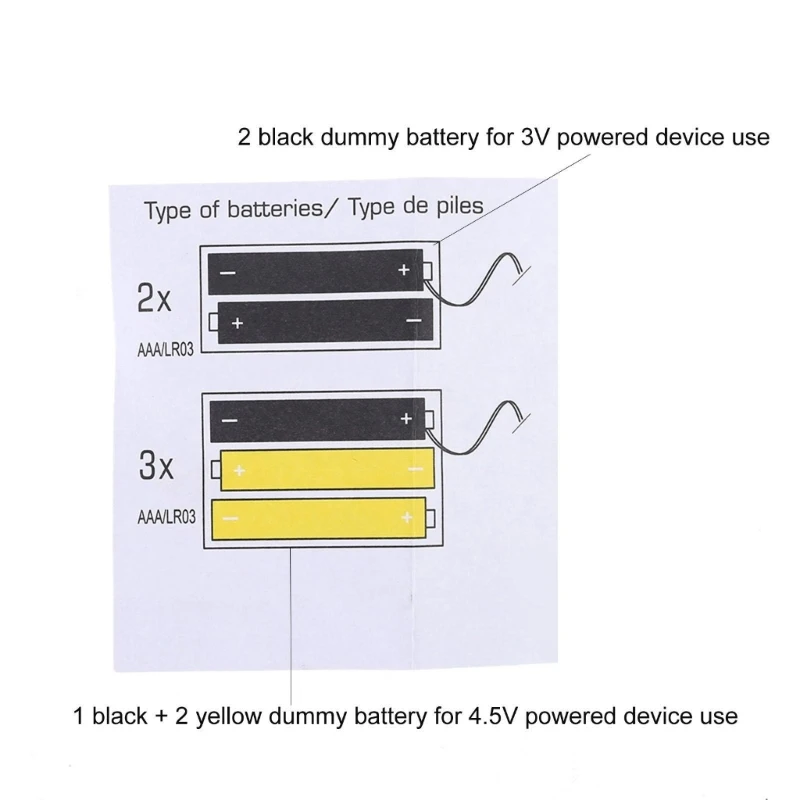 AAA Virtual Battery USB Battery Eliminators for LED Lights Lamps Fan Cameras Replacement for 4.5V and 3V AAA Batteries