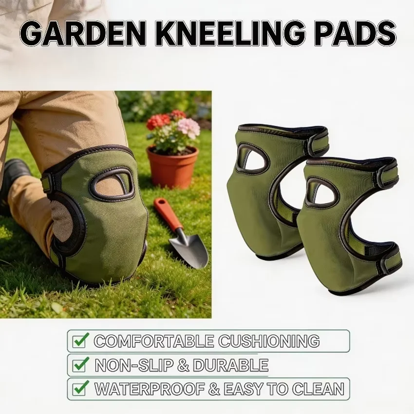 Adjustable Breathable Knee Pads Thick Foam Dual Strap Ergonomic For Tile Laying Floor Scrubbing Mechanical Work Yoga Outdoor