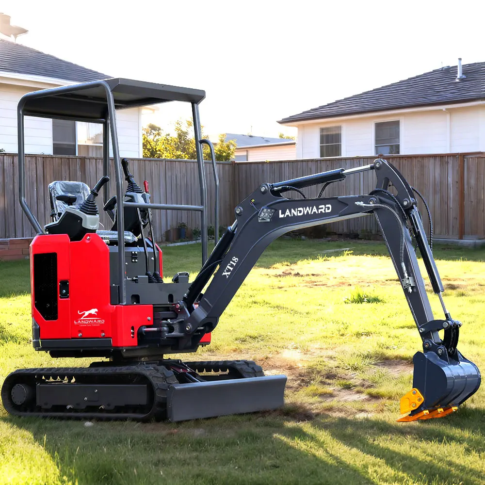 حفارة صغيرة مجنزرة مخصصة جديدة 1.8 طن حفارة صغيرة يورو 5 حفار مدمج آلات تحريك الأرض 1 طن 2 طن حفارة