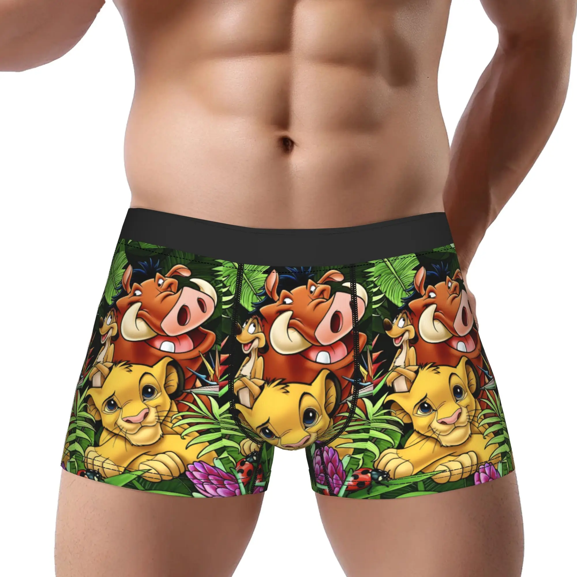 

Трусы-боксеры для взрослых 18+, мужские трусы-боксеры The Lion King, удобные шорты-боксеры