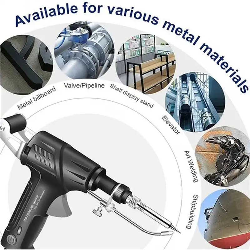 B23B Internally Heated Industrial Laser-Welding Tools, Automatic Industrial-Grade Handheld Welder(110V) US Plug Green