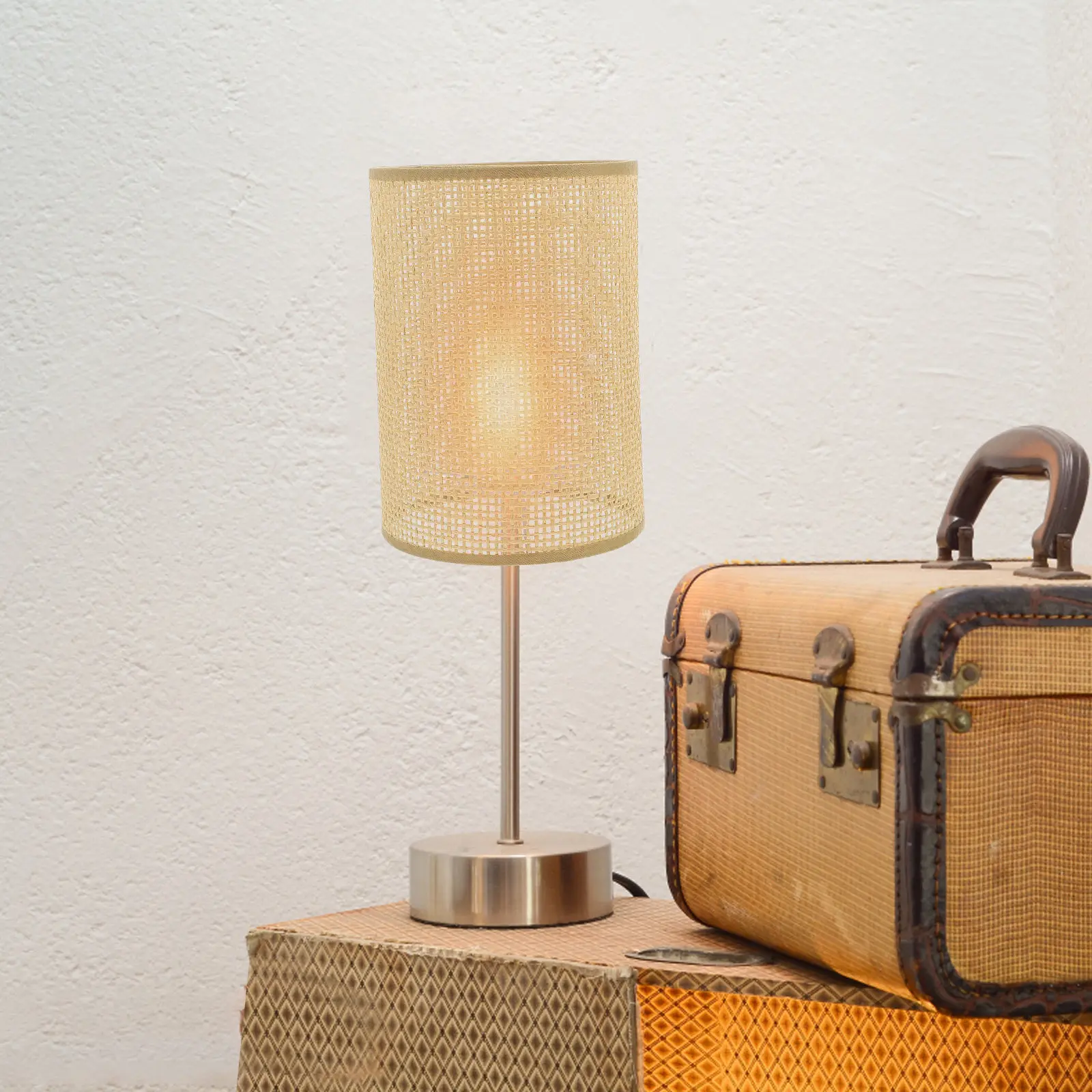 

Комплект из 2 плетеных абажуров из ротанга для настольных, напольных, подвесных светильников и уникальных потолочных ламп