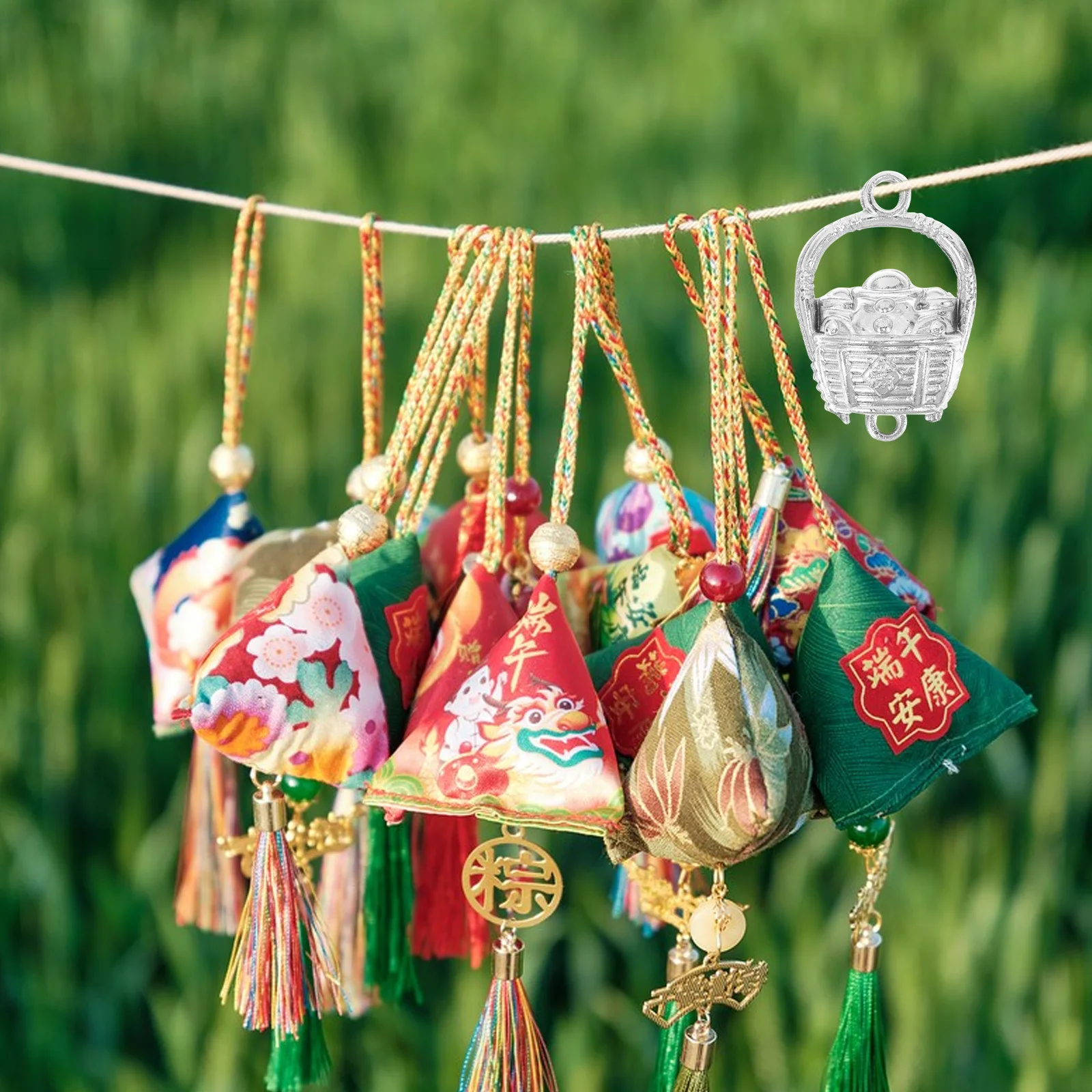 

40Pcs Flower Basket Dangle Charms for Crafting Jewelry Making Earrings Bracelets DIY Projects Holiday Party Decoration Small