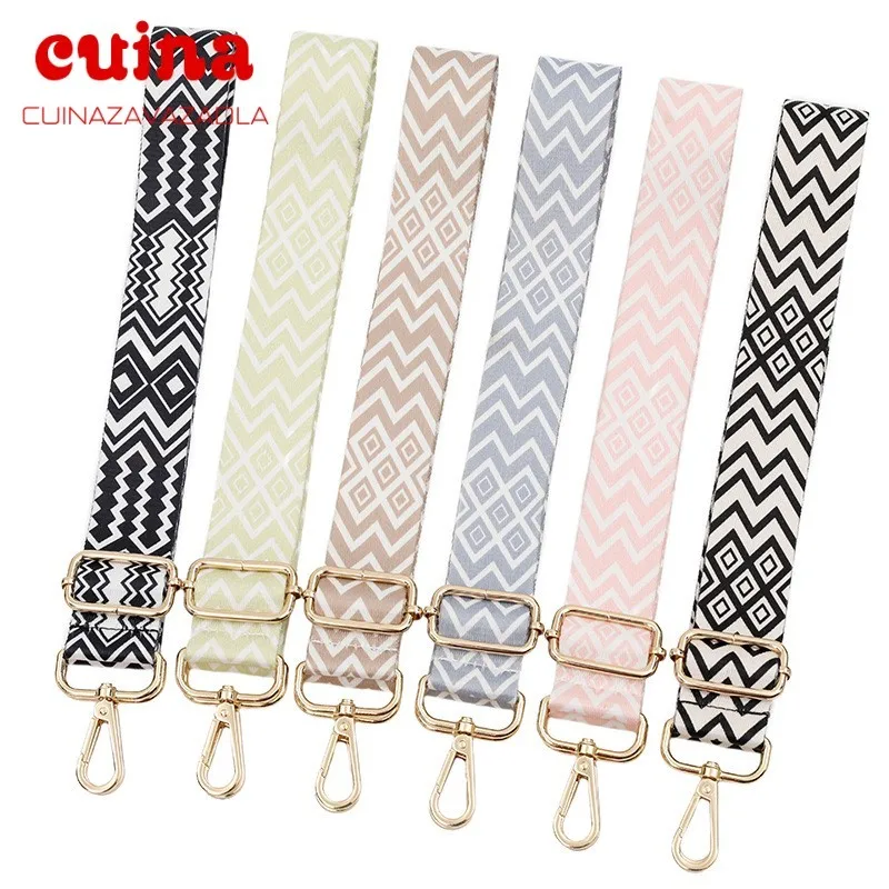 New Nylon Bag Strap 1pc Woman Colored Straps For Crossbody Messenger Shoulder Bag Accessories Adjustable Embroidered Belts Strap