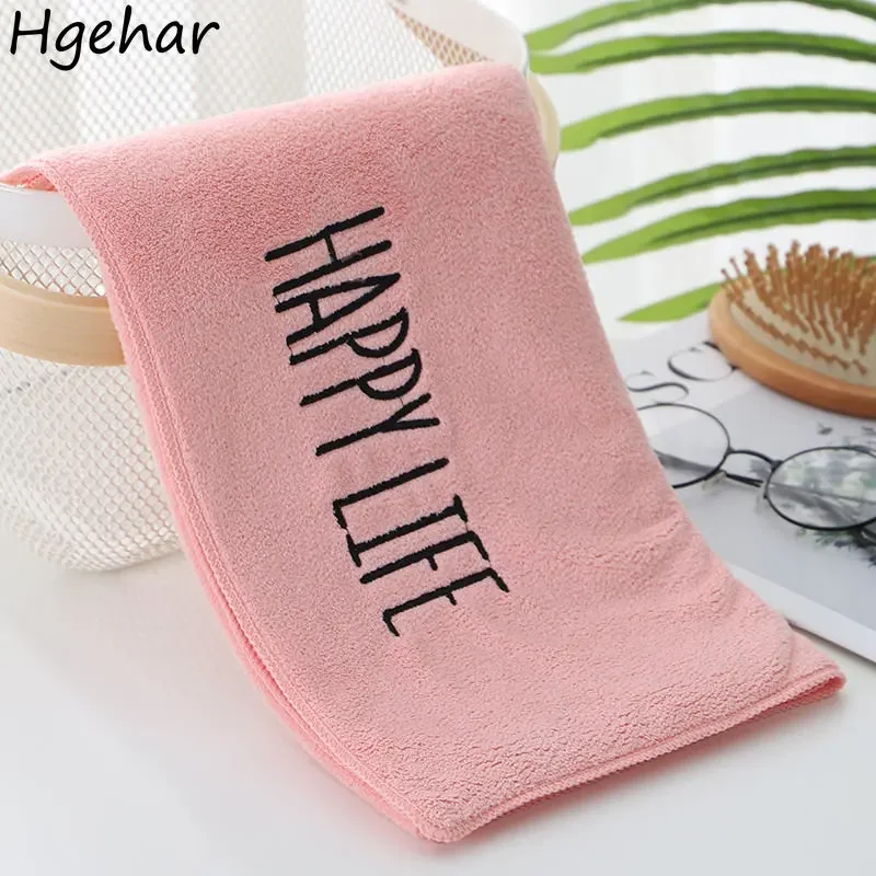 Letter Towel Household Bathroom Soft Rectangle Face Towels Quick Dry Absorbent Washcloth Adults Hotel Travel Portable Toallas