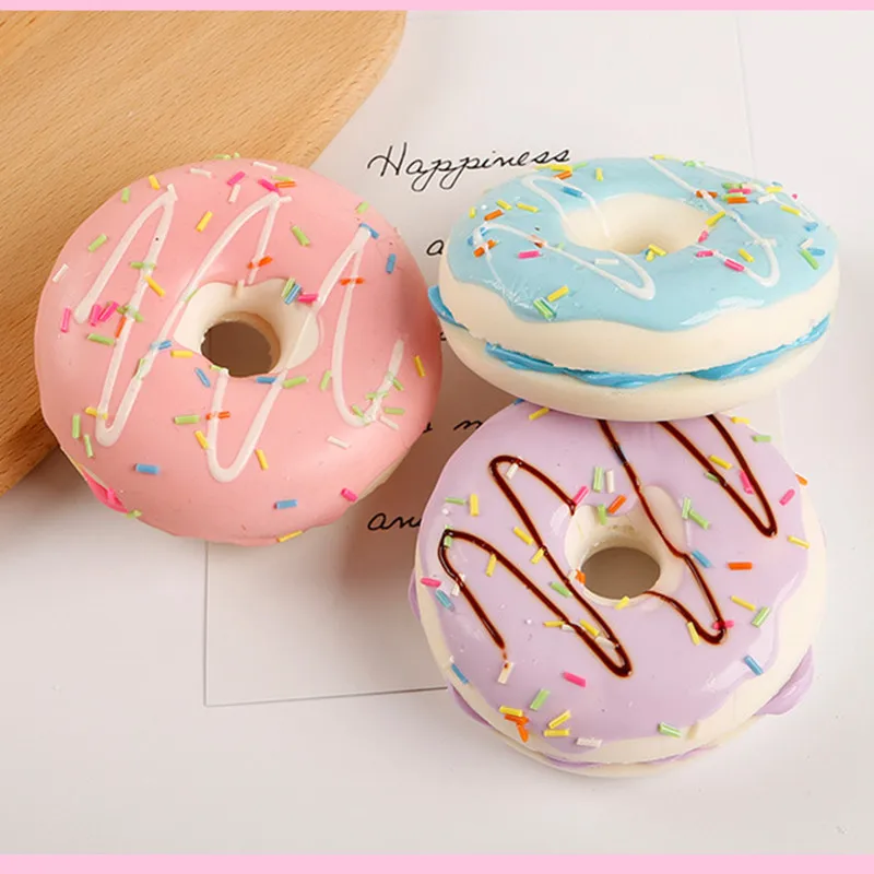 1Pc Artificial Bread Simulation Donut Fake Cake Model Baking Shop Display Props Ornament Baby Shower Wedding Party Dessert Decor