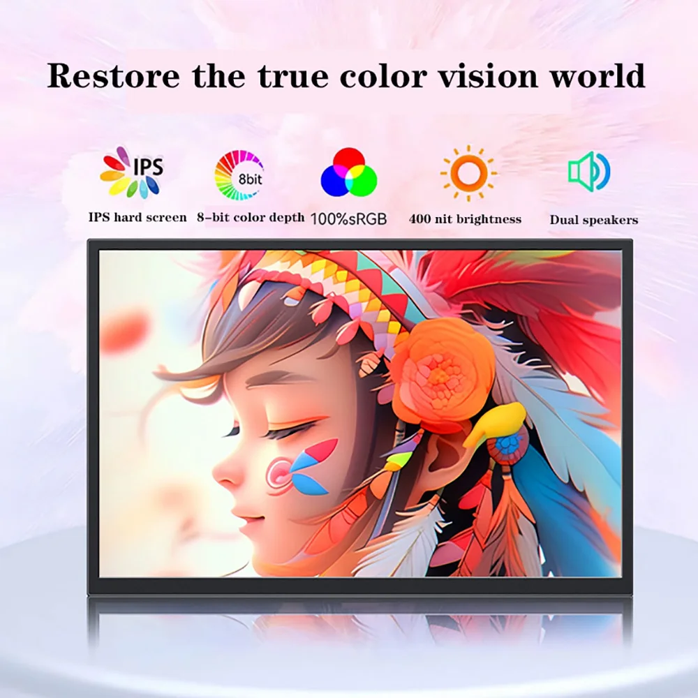 شاشة محمولة 10 بوصة 13.3 بوصة شاشة كريستال سائل للهاتف المحمول وشاشة تمديد للكمبيوتر تعمل باللمس بالسعة مكتب سوب