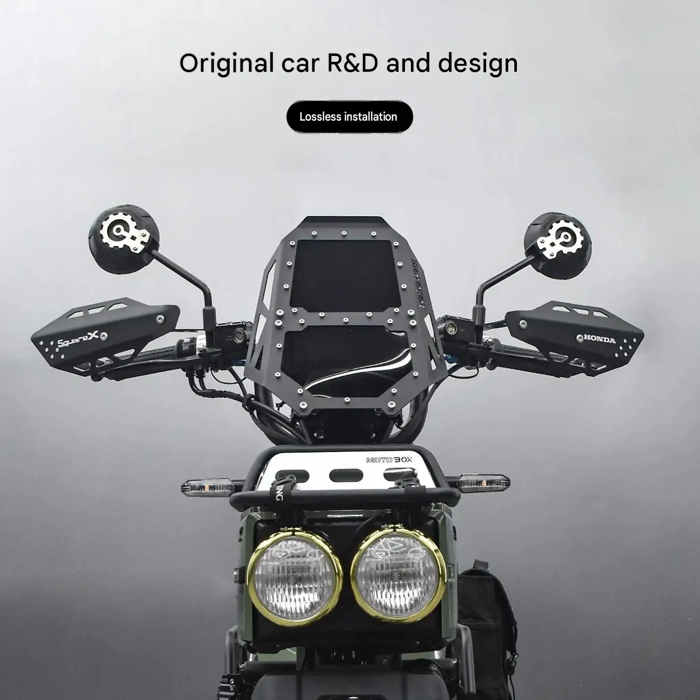 For Honda SquareX125 CNC Protected Decorative Cover Durable Impact-Resistant LongLasting Rust Prevention for Reverse Mirror Gear