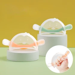 0-1Years Newborn Food Grade Silicone Children Teether Baby Boys Girls Molar Stick Handheld Silicone Teething