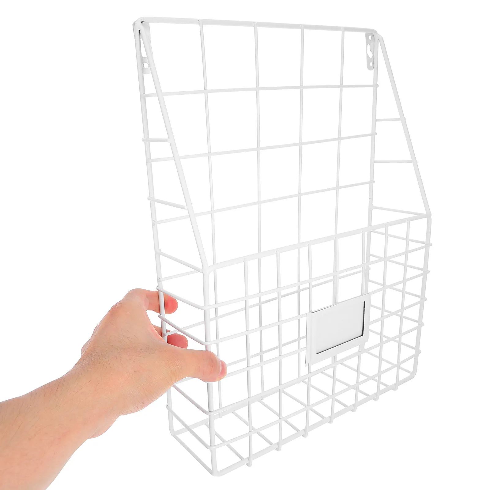 

Настенный металлический держатель для журналов, сверхпрочный органайзер для книг для офиса, дома, школы, ванной, кухни, экономия пространства