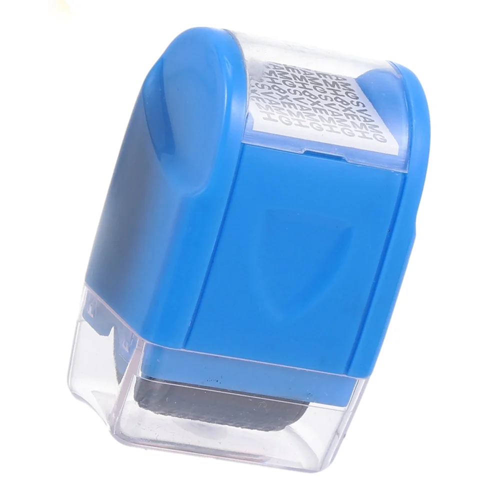 Roller Privacy Policy Protection Stamps Convenient Security Wide Rolling Scrapbook Recyclable Seals Blue Hand-held Office