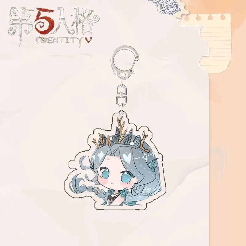 Anime Identity Ⅴ Naiad Grace Antiquarian Qi Shiyi Cosplay Cute Pendant Acrylic Hanging Drop Keychain Game Birthday Xmas Gift