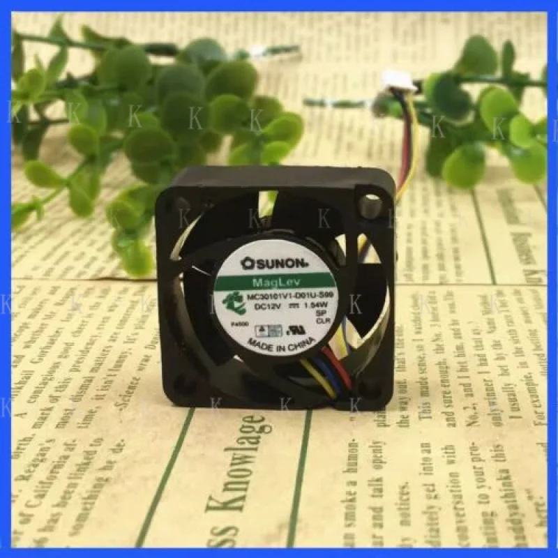 

C FOR SUNON MC30101V1-D01U-S99 3010 DC12V 1.54W 3CM 4-Wire PWM Cooling Fan