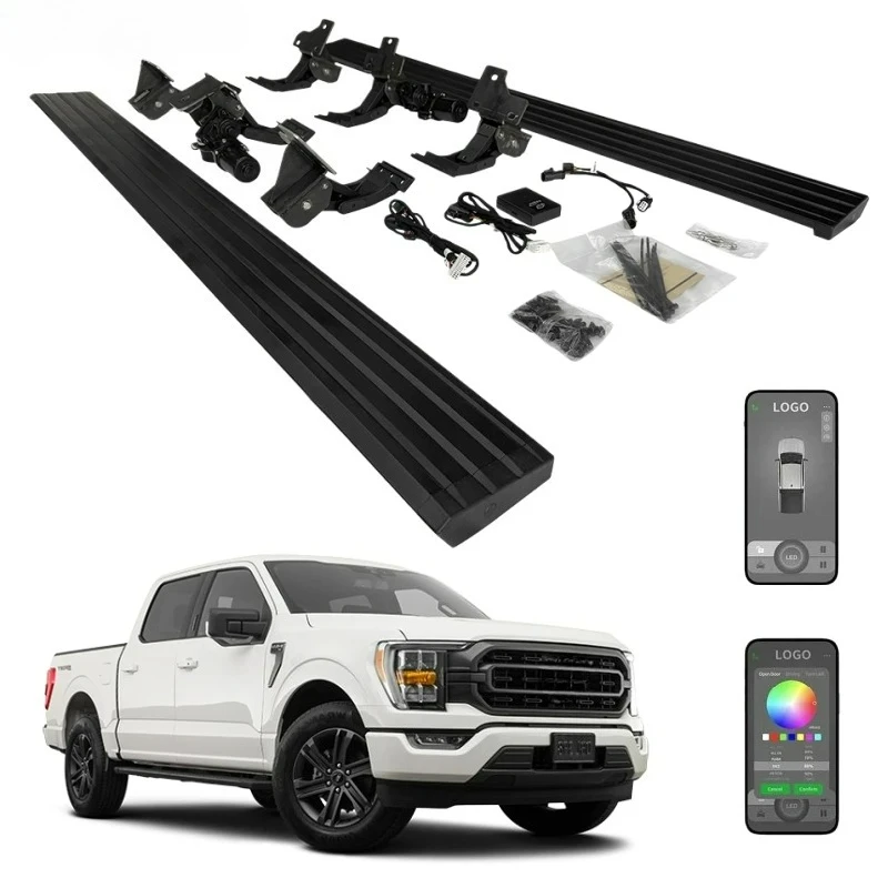 

Customized Production ForFord F150 Automatic Telescopic Side Step with LED Lights