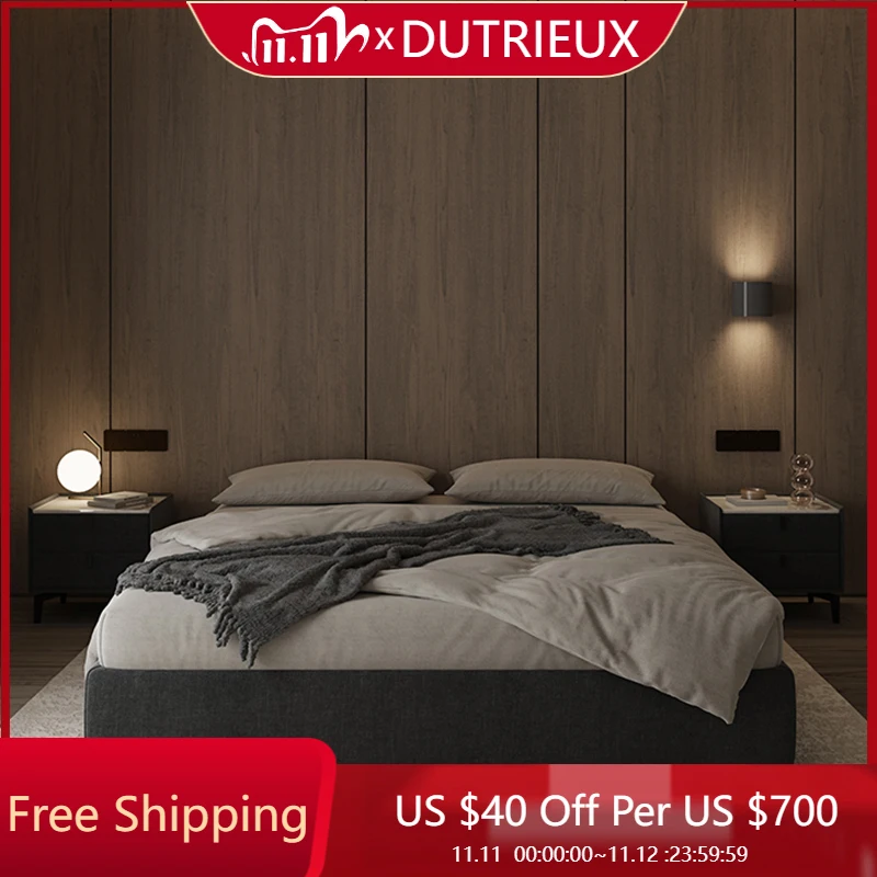 

Aesthetics Light Luxury Bed European Minimalist Wedding High Quality Bed Light Luxury Confortable Cama De Casal Home Furniture