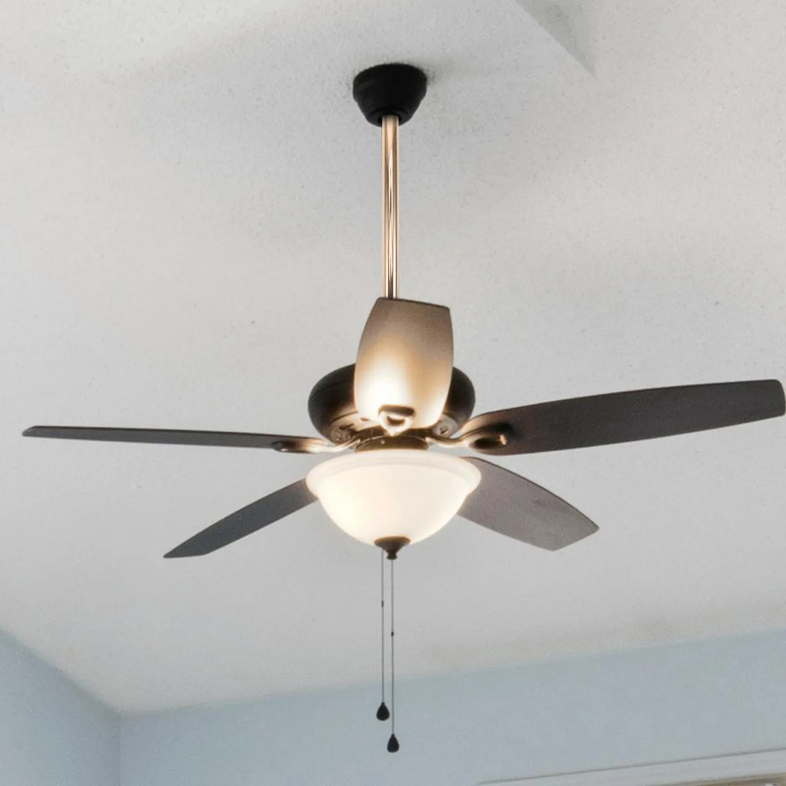 Heavy-Duty Iron Ceiling Fan Extension Rod for High Ceilings Easy Installation Sturdy Downrod Extension Kit Compatible with Most