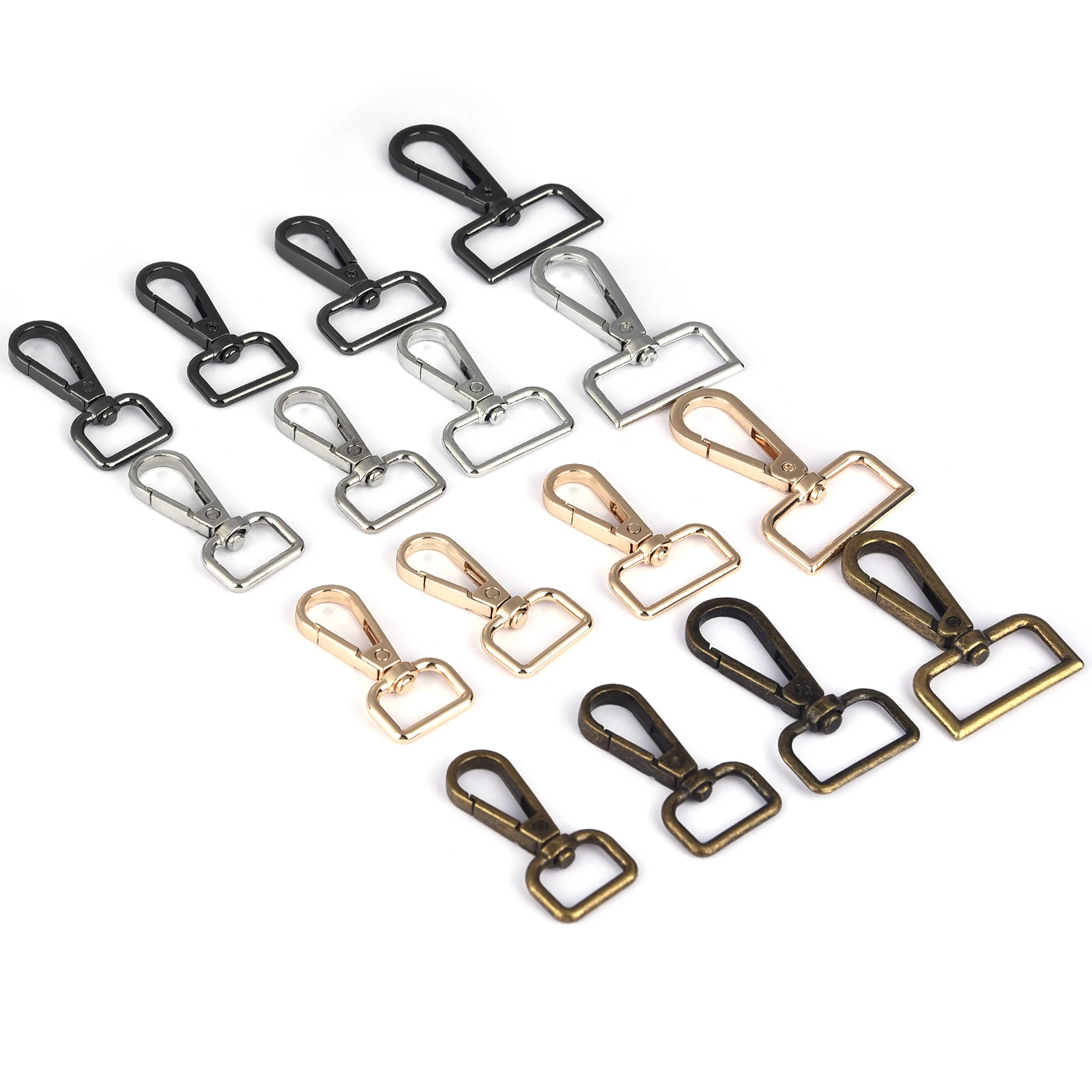 5pcs Metal Bags Strap Buckles Lobster Clasp Collar Carabiner Snap Hook DIY KeyChain Bag Part Accessories 16/20/25/32mm