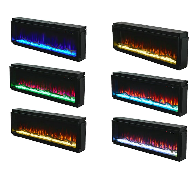 High End 1500W Electric Fireplace Wall Mounted Built Space Heater Home Hotel AU Plug