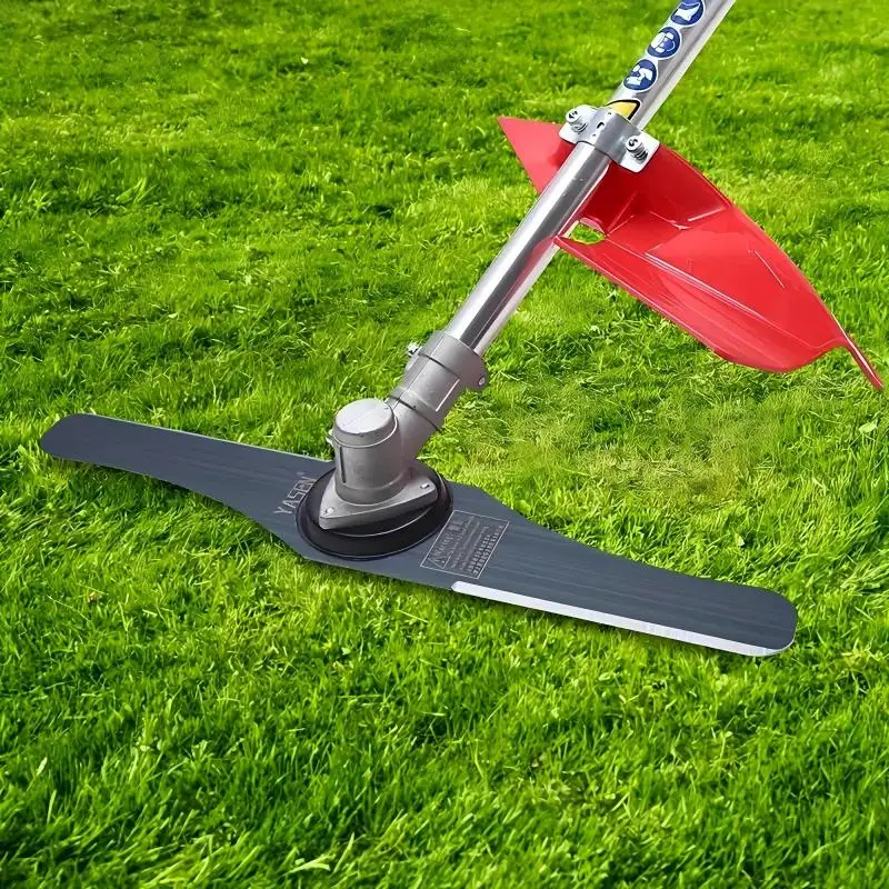 Double-Edged Weed Trimmer Blades with 6/9 Adapter Kits, High Manganese Steel Blades, Lightweight Saving Fuel Power