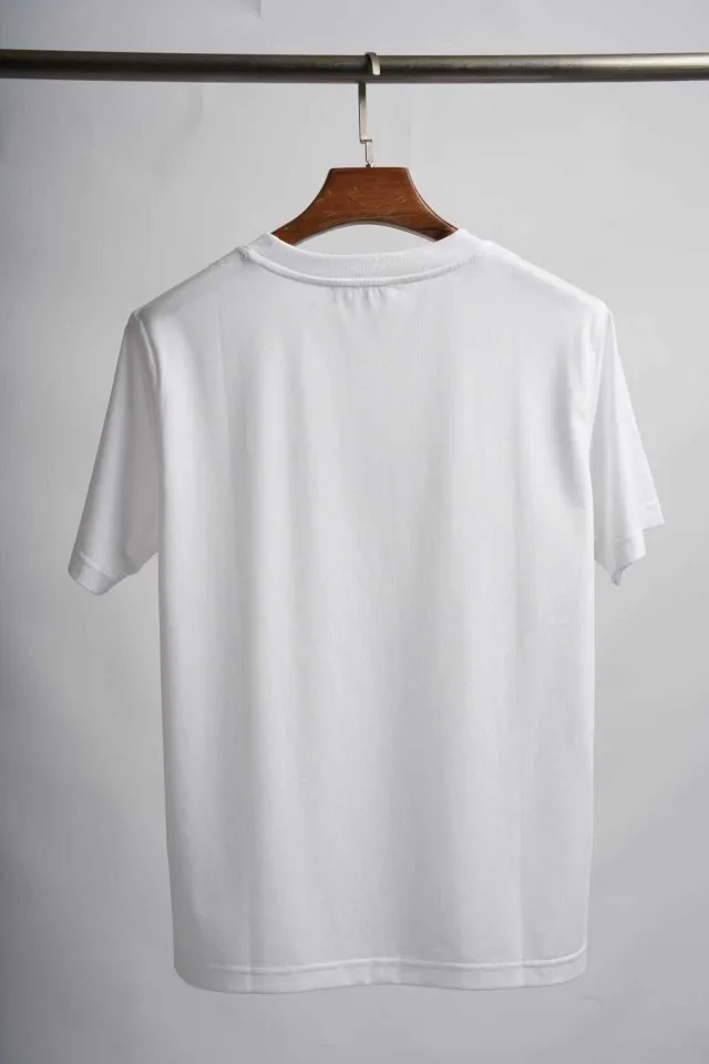 Kt red dot old money style 3d logo casual short sleeve summer versatile loose fit college t-shirt trendy