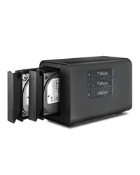 TERRAMASTER-D5 Gabinete HDD híbrido, Gabinete NVMe, USB 3.2 Gen 2, 10Gbps, Suporta RAID 0, 1, Único, Exclusivo JBOD 2 + 3 RAID Array