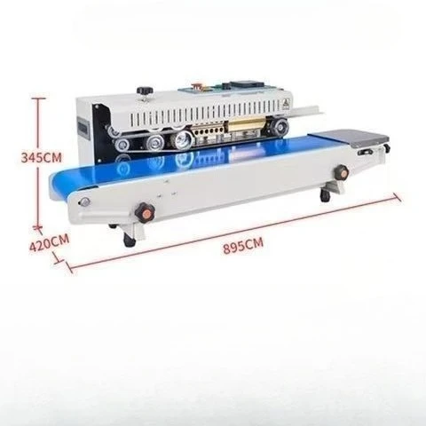 With Counter Horizontal Printing Wheel Continuous Plastic Bag Film Band Sealing Machine Date Factory Kitchen Food FR-770