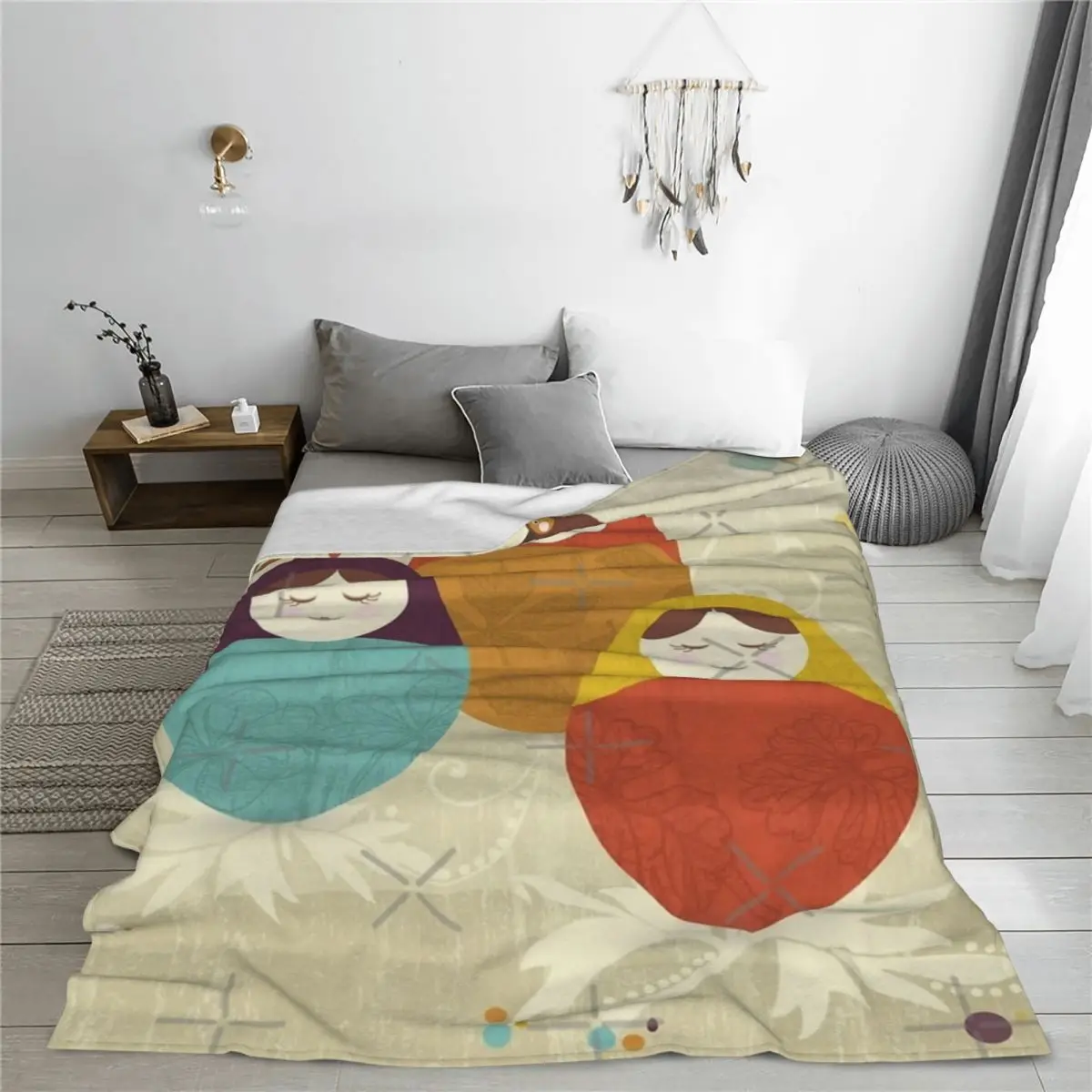 Matriochka Four Seasons Universal Blanket Office Can Be Laid Mother's Day Gift