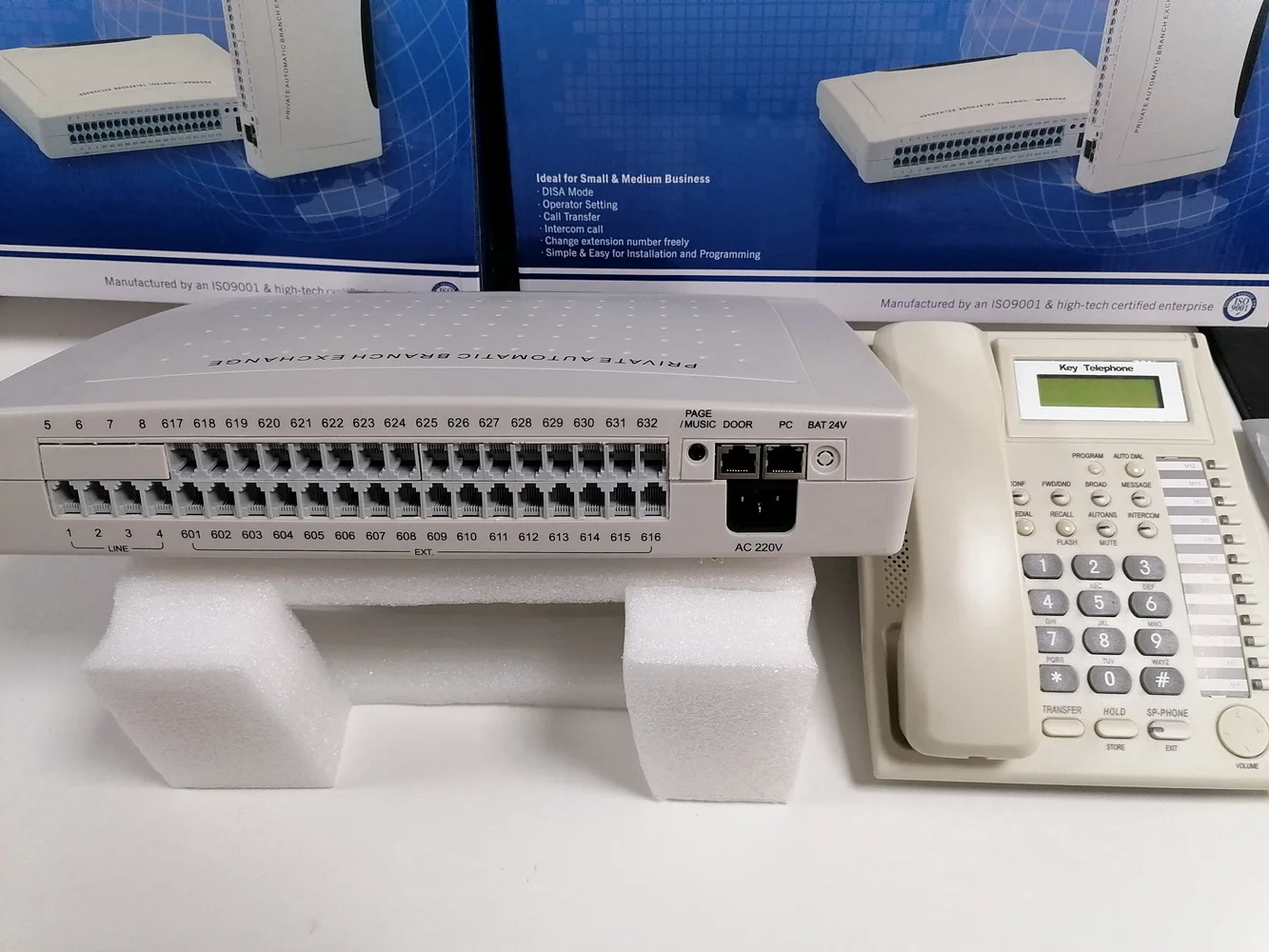 Imagem -05 - Office Phone System com 32 Extensão Interna para Usuários Cp432 Telefone Pabx Pbx