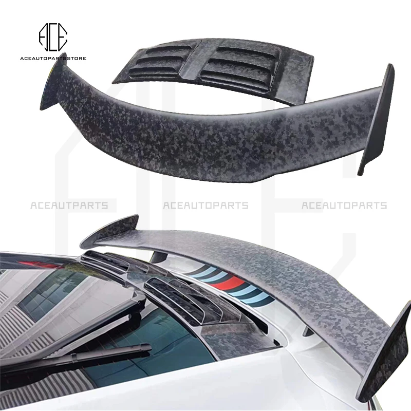 TC STYLE FORGED CARBON FIBER FRP REAR SPOILER AND ENGINE COVER FOR 2019-2022 PORSCHE CARRERA 911 992 S