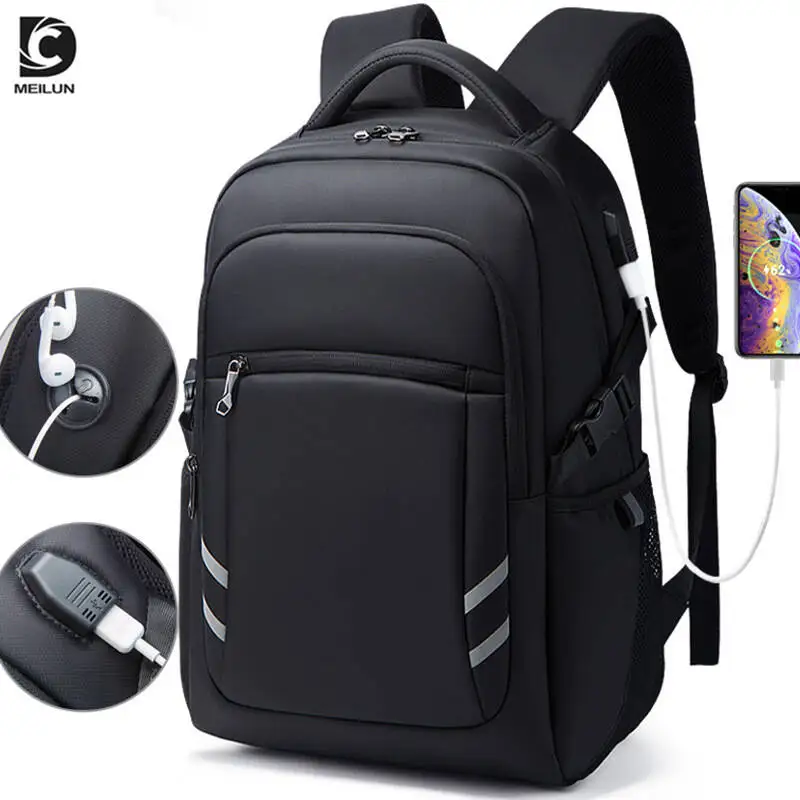 

XZAN New Wear-Resistant Waterproof Large Capacity Travel backpack Men's Backpack USB Business Commuting Laptop Bag Women Men's W