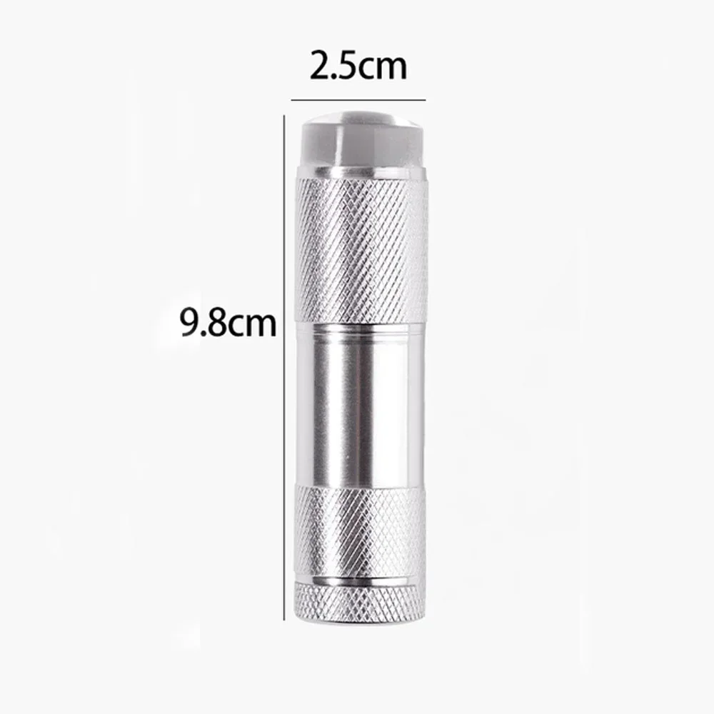 Mini luce portatile per pressa UV per nail art con testa per timbro in silicone gelatinoso, strumento ad asciugatura rapida