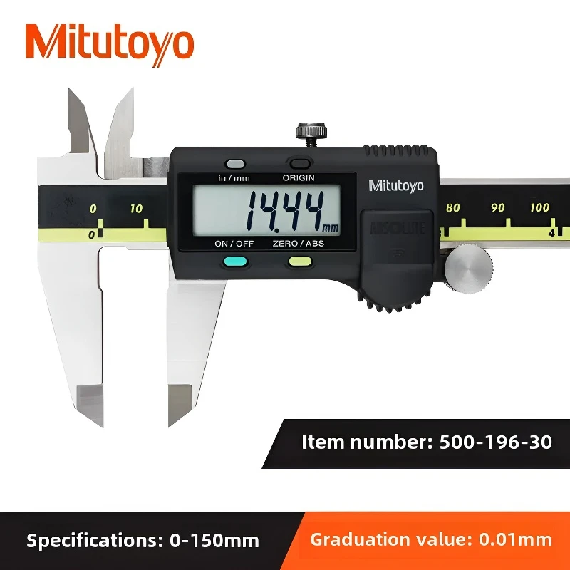 Mitutoyo 150mm Digital Caliper Stainless Steel Fraction / MM / Inch 0.01mm High Precision for Mechanical Components Measure