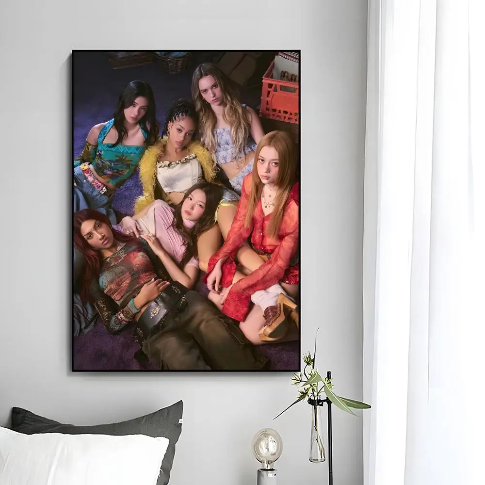 Pop Girl Group K-KATSEYE Poster Wall Art Print Decorative Mural Home Decor Gift Unframed - view 4