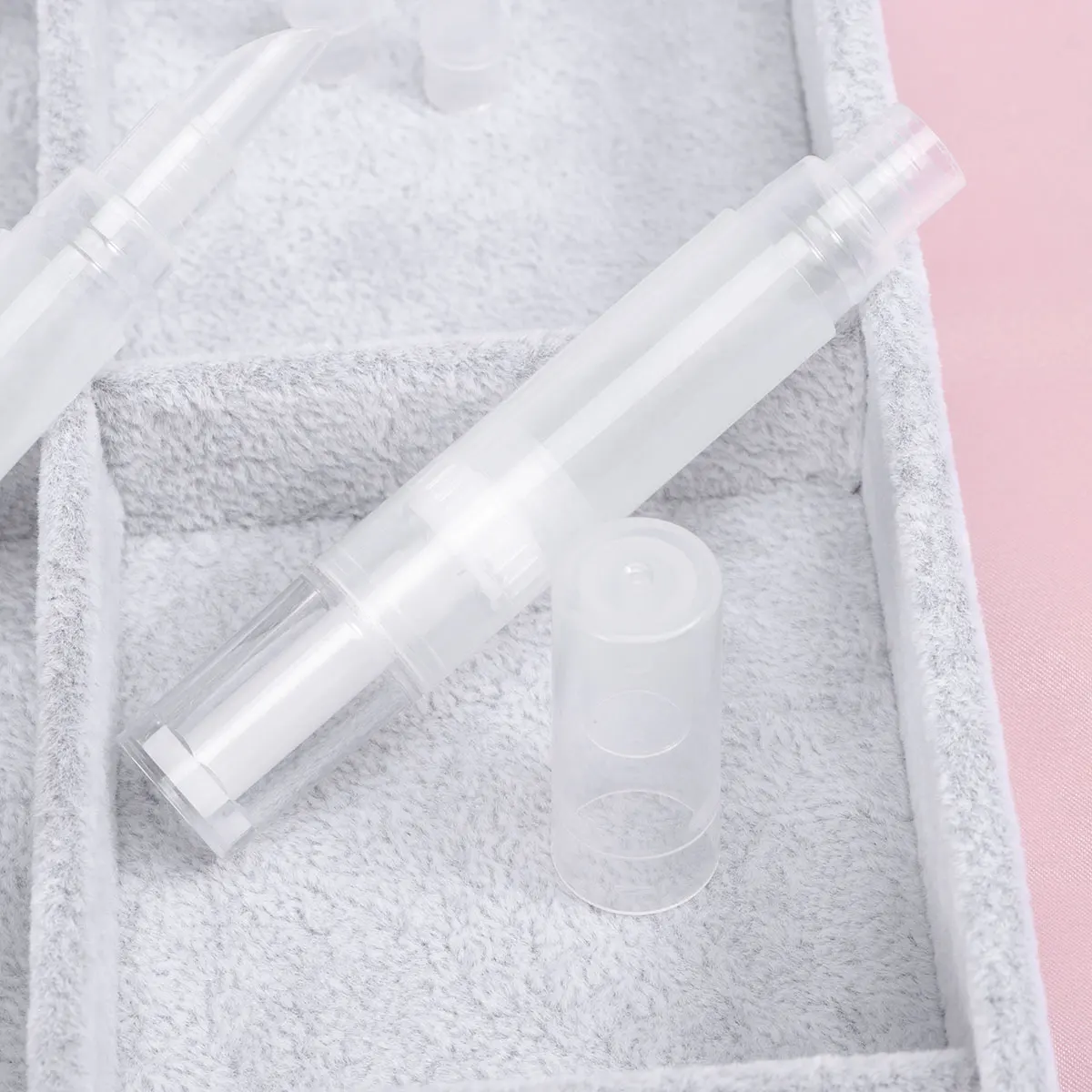 

3pcs Double Eyelid Pen Plastic Transparent Rotating Design Long Lasting Makeup Effect Portable Cosmetics Tool Non Irritating