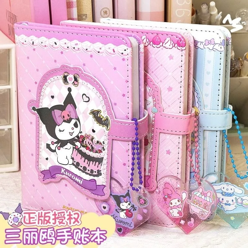 

Sweet Sanrio Cinnamoroll Anime Kawaii Ins Fashion Kuromi Notebook Cute Cartoon Student Children Dairy Book Lovely Gifts for Kids