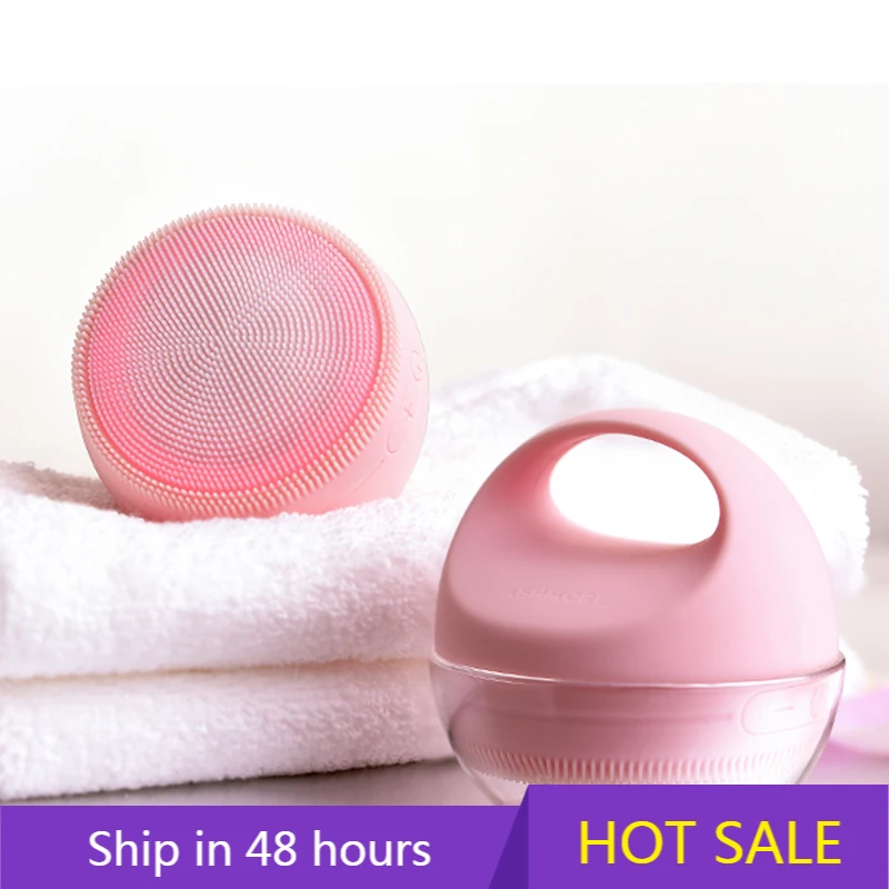 YTYIN 2020 la più recente cura elettrica spazzola per il viso detergente massaggio in silicone mini spazzola per la pulizia del viso