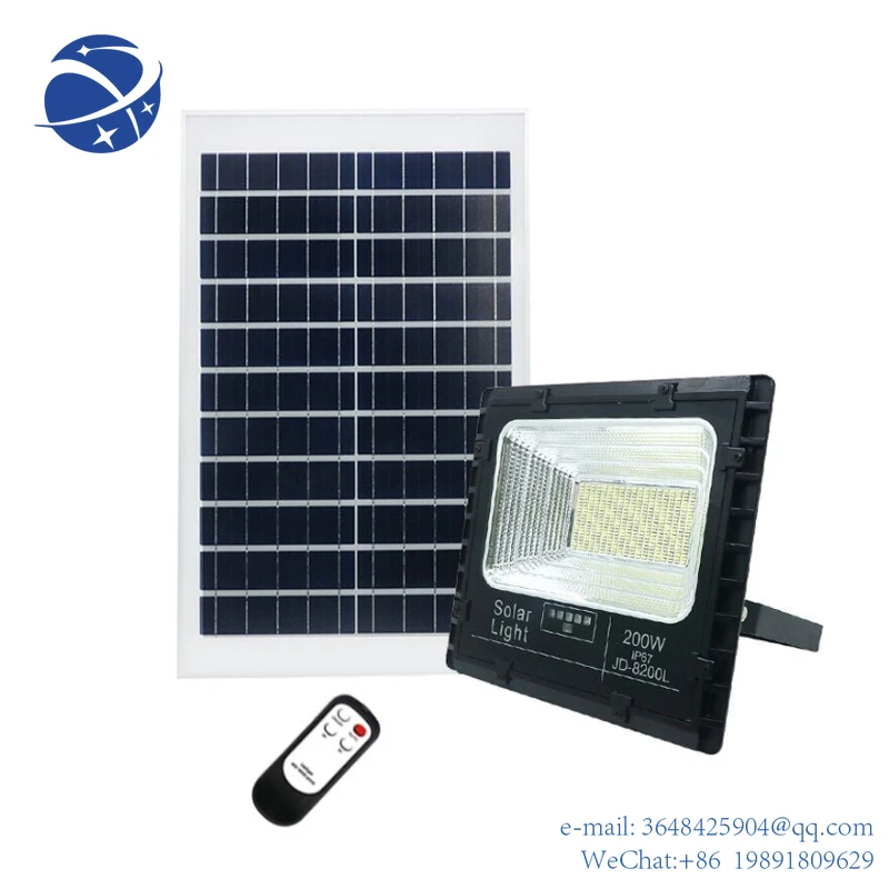 YYHC200W Solar Powered LED Street Flood Lights With Remote Controller