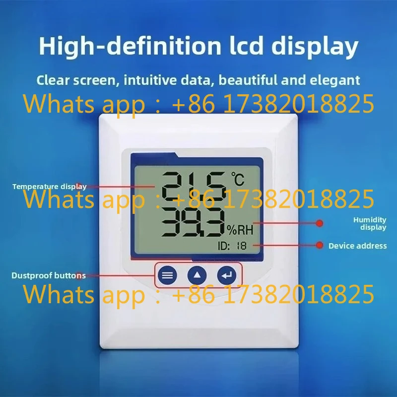 

Temperature and Humidity Sensor RS485 Wall Mounted Temperature Transmitter Ceiling Type High Precision Industrial Hygrometer