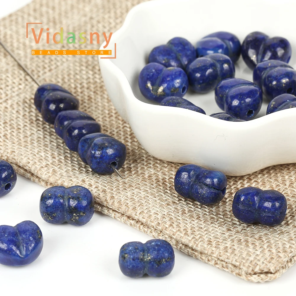 13 mm, 5 Stück, Naturstein, Lapis Lazuli, pfirsichfarbene Herzform, lose Abstandsperlen für die Schmuckherstellung, DIY-Armband, Halskette, Ohrringe – Detail 5