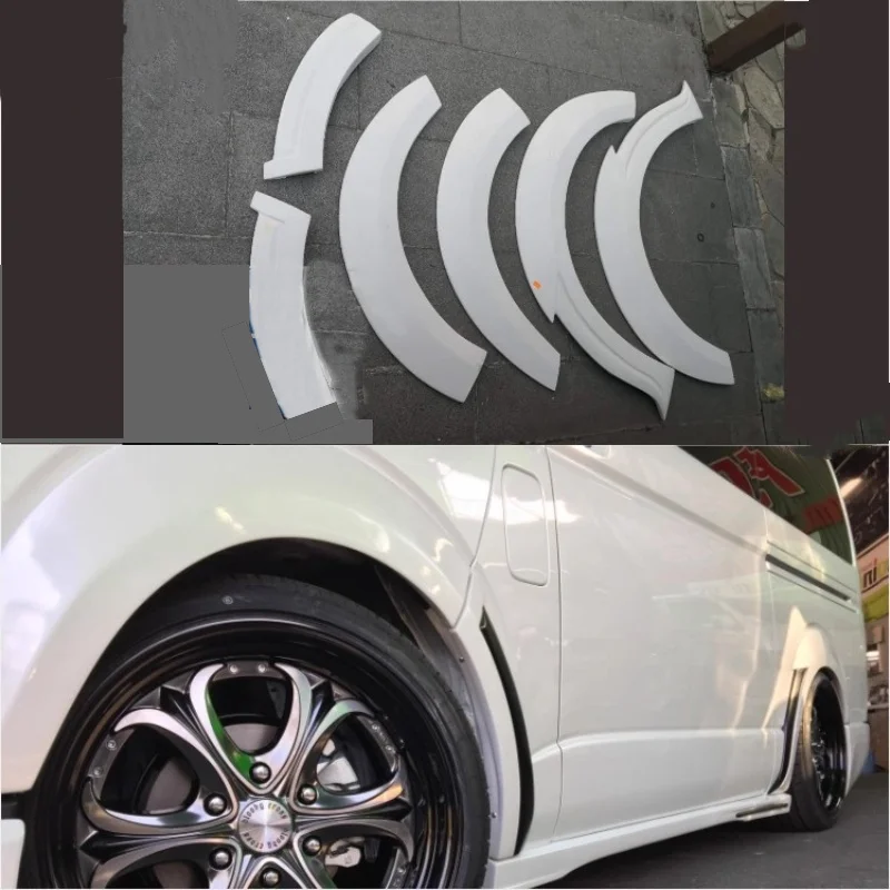 

Car Fender Flares Arch Wheel Eyebrow for Toyota Hiace 05-17 modified Protector mudguard Sticker