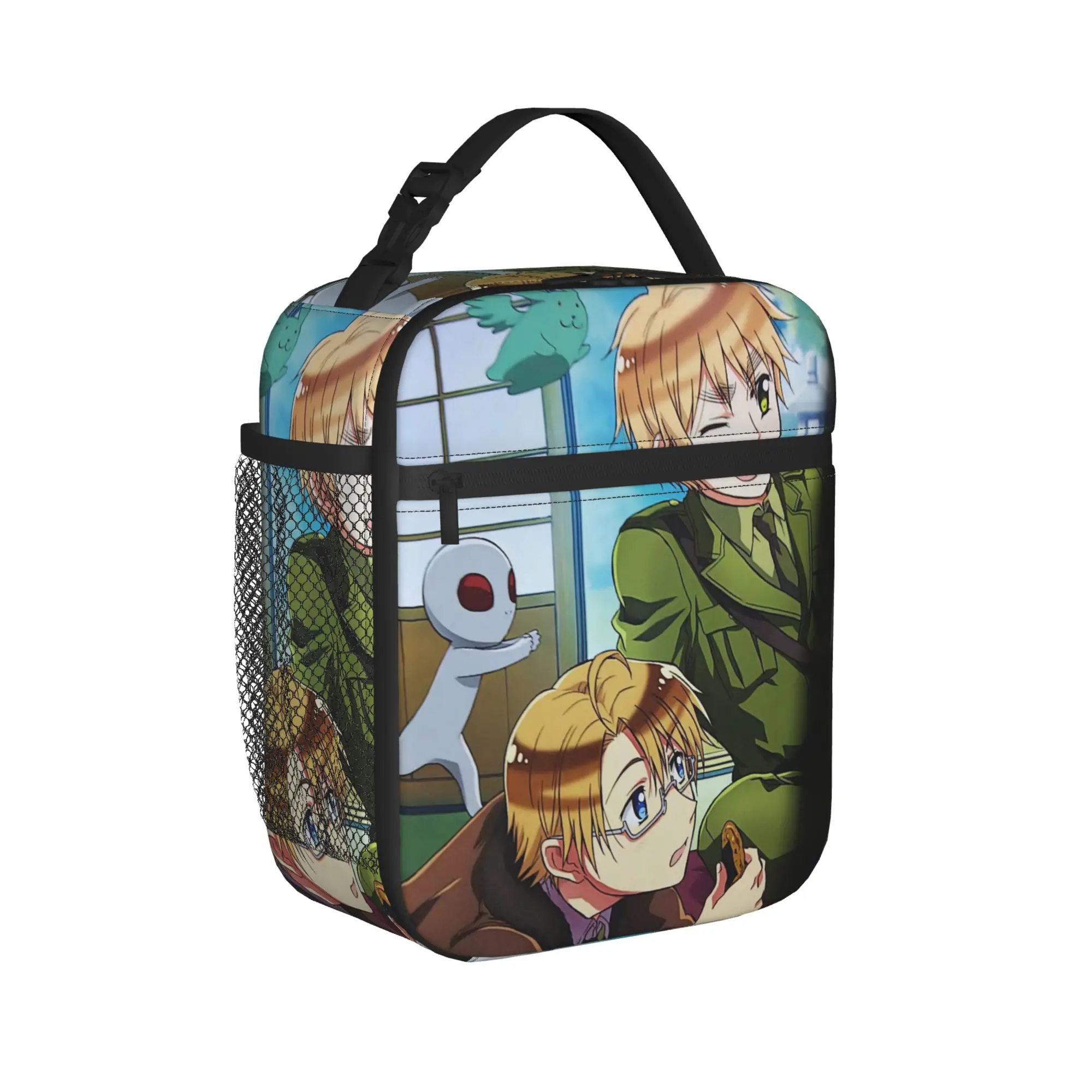 Hetalia Axis Powers Merch Insulated Lunch Bags For Outdoor  Food Box Portable Cooler Thermal Lunch Boxes
