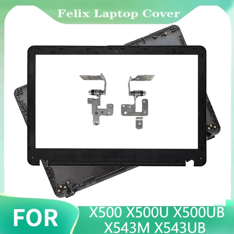 

For X500 X500U X500UB X543M X543UB NEW Laptop LCD Back Cover Top Case Front Bezel Hinges