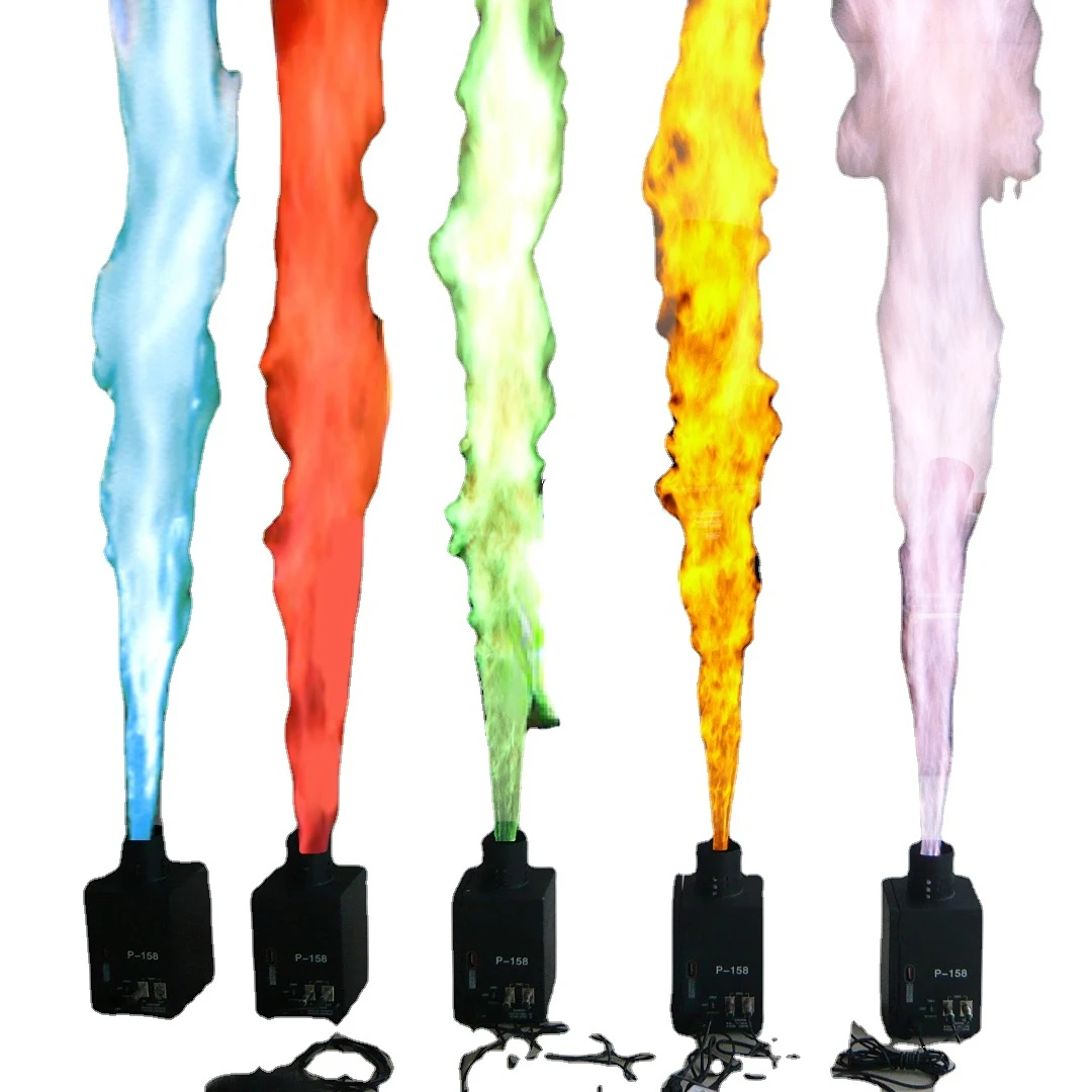 Artificial Fire Party Equipment Lighting Machine Color Spray Thrower Mini Flame Projector For Concert Stage Disco Dj