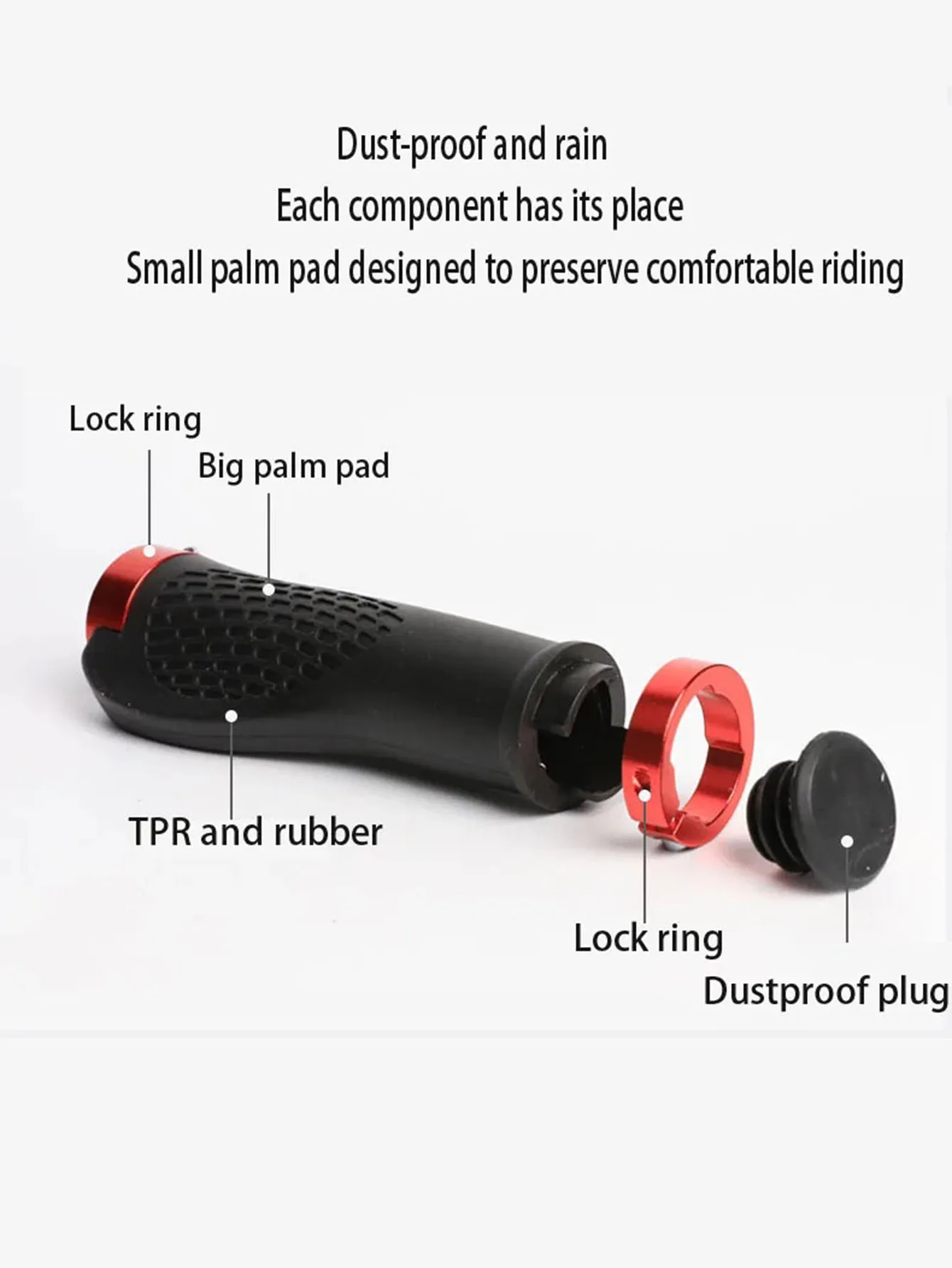 Anti Skid Rubber Bicycle Grips Mountain Bike Lock On Bicycle Handlebars Grips 2.5cm MTB Road Cycling Skid Proof Grips image 3