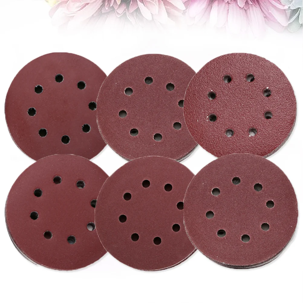 

60pcs 5-inch Hook and Loop Grid Sandpaper 8-Hole Grit Sanding Disc Pads 180 / 240 / 320 / 400 / 600 / 800