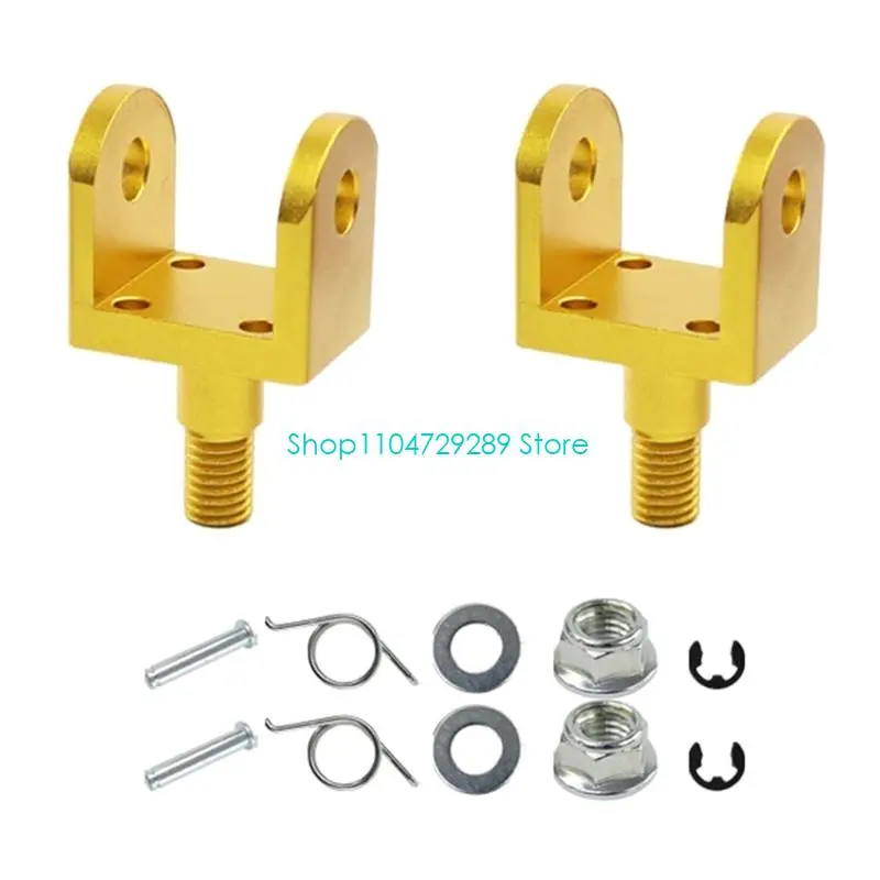 D8KE Flexible Motorcycle Foot Pegs Lightweight Metal Fits Various Models Including Electric Cycles
