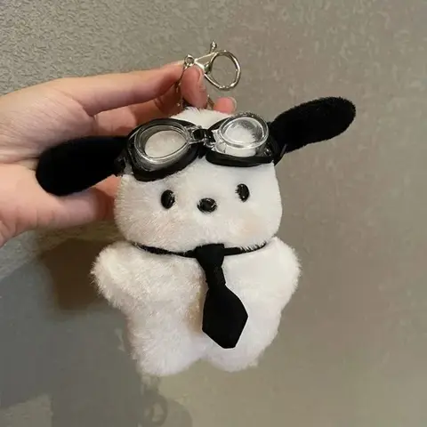Kawaii Pilothund Nyckelringar Plyschnyckelringar Sanrio Nyckelring Söt Pochacco Rosett Nyckelring Bilspegel Dekoration Väska Hängsmycke Julklapp 12 best sales Fran Bow plysch - №11