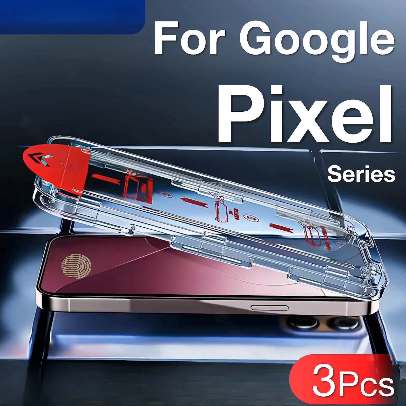 

2-3 шт. для Google Pixel 9a 9 Pro XL 8 8A 7 7A 6 4G 5G Защитная пленка для экрана Отпечаток пальца Закаленное стекло Аксессуары Легкий комплект