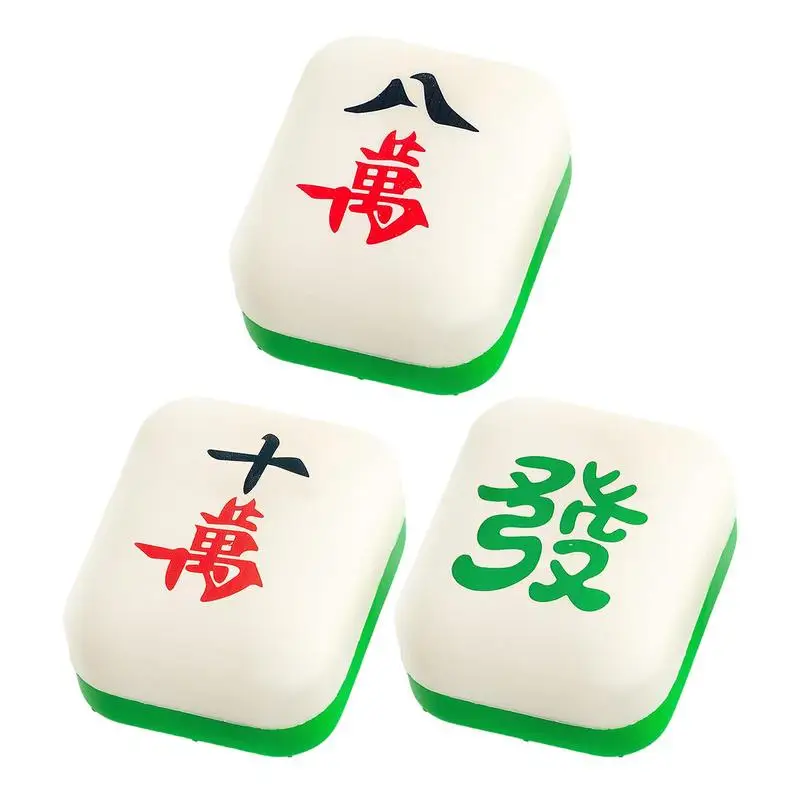 Cute Mahjong Shape Stress Relief Toy Soft Antistress Decompression Fidget Sensory Toy Desktop Decoration Gift For Kids Adults